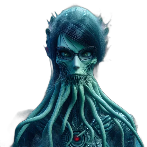 mask, creature, face, concept art, fantasy art, pixel art, comic book art, blue transparent PNG cut-out