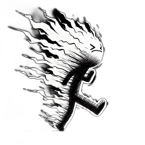 dragon, hair, mask, weapon, concept art, 3d render, fantasy art, comic book art transparent PNG cut-out