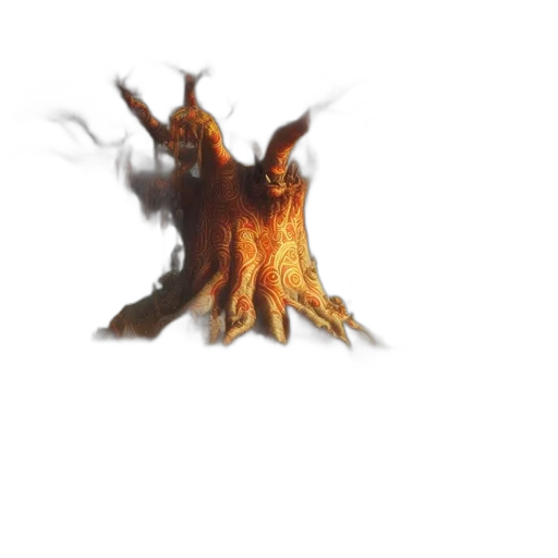 tree, creature, dragon, hair, 3d render, concept art, pixel art, photorealistic transparent PNG cut-out