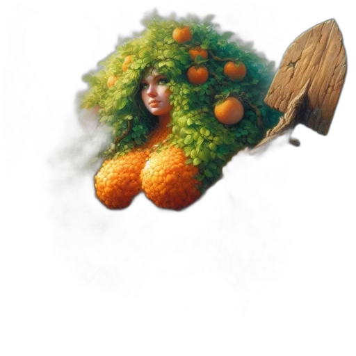 food, umbrella, tree, dragon, photorealistic, concept art, fantasy art, 3d render transparent PNG cut-out