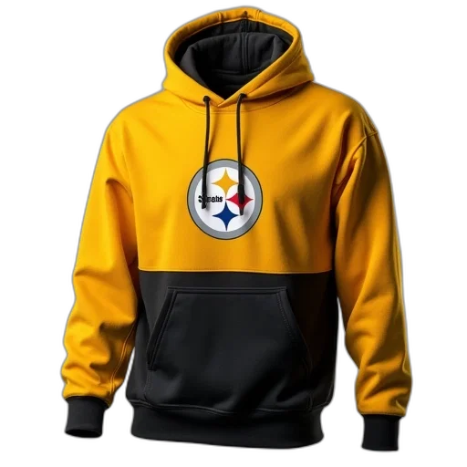 jacket, men, pittsburgh, steelers, mitchell, color, blocked, pullover transparent PNG cut-out