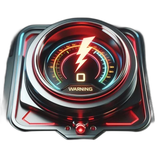 image, shows, high-powered, device, characterized, circular, gauge, red transparent PNG cut-out