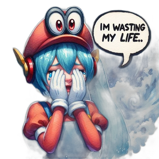 creature, robot, mask, concept art, watercolor, fantasy art, comic book art, underwater transparent PNG cut-out