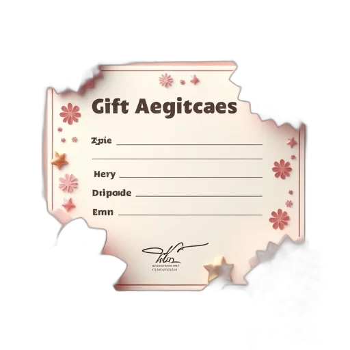 birthday, gift, certificate, design transparent PNG cut-out
