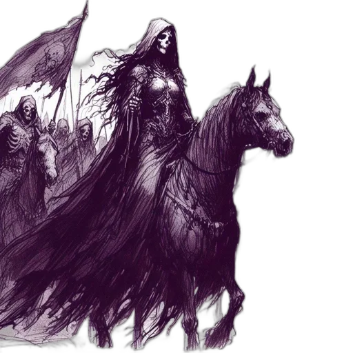 dragon, fantasy art, concept art, comic book art, pencil sketch, dark, monochrome, skeletal transparent PNG cut-out