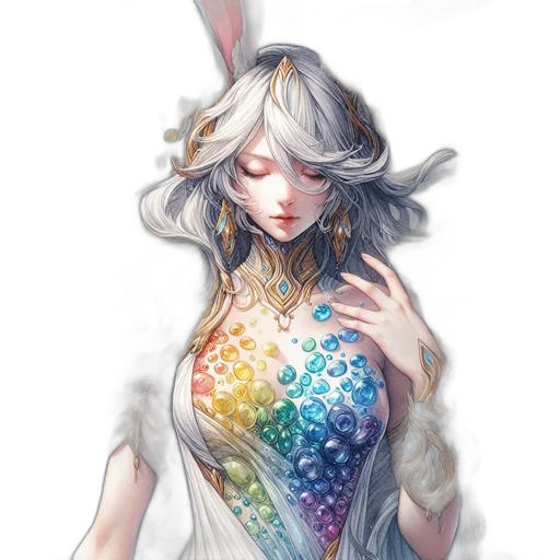 dress, dragon, jewelry, crown, fantasy art, watercolor, concept art, pixel art transparent PNG cut-out