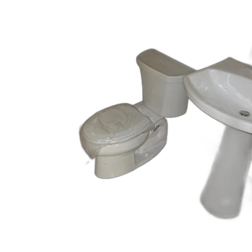 furniture, 3d render, bathroom, toilet, sink, featuring, beige, wall transparent PNG cut-out