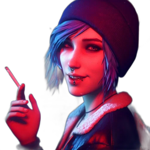 jacket, face, hat, staff transparent PNG cut-out