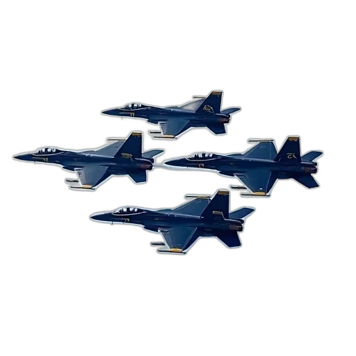 weapon, 3d render, concept art, blue, group, four, fighter, jets transparent PNG cut-out