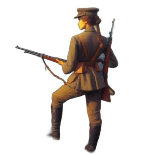 staff, weapon, hat, jacket, concept art, pixel art, 3d render, fantasy art transparent PNG cut-out