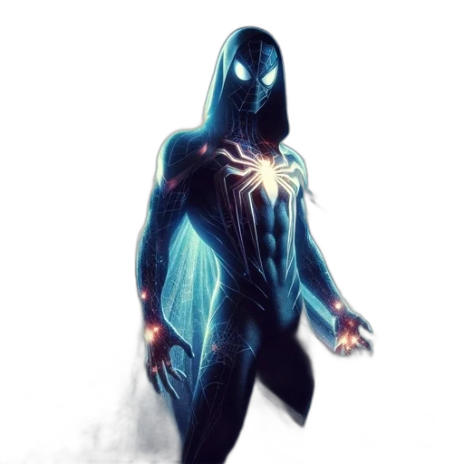 mask, creature, robot, concept art, comic book art, 3d render, fantasy art, blue transparent PNG cut-out