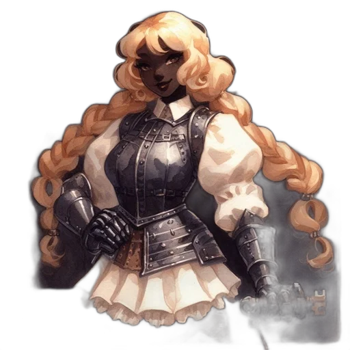 dress, staff, jacket, weapon, concept art, fantasy art, watercolor, pixel art transparent PNG cut-out