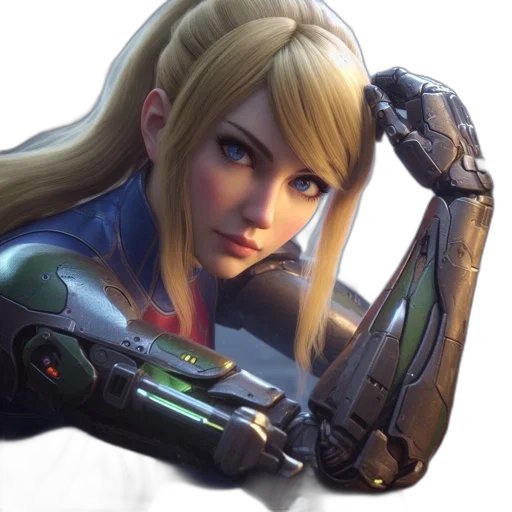 weapon, face, robot, sword, concept art, photorealistic, anime, fantasy art transparent PNG cut-out