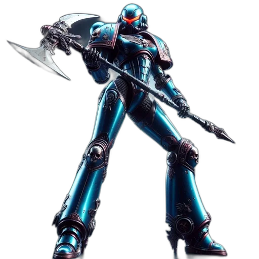 robot, weapon, sword, staff, concept art, 3d render, cyberpunk, pixel art transparent PNG cut-out