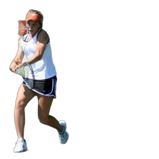 staff, 3d render, woman, white, tank, top, black, skirt transparent PNG cut-out