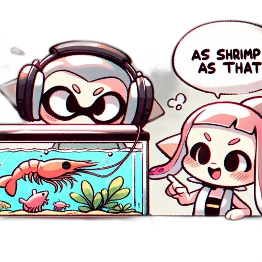 concept art, anime, pixel art, cartoon, underwater, two, characters, one transparent PNG cut-out