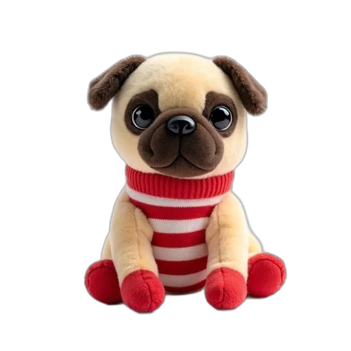 animal, creature, staff, 3d render, small, cartoonish, plush, toy transparent PNG cut-out