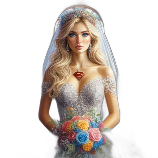 dress, jewelry, crown, photorealistic, fantasy art, concept art, 3d render, woman transparent PNG cut-out