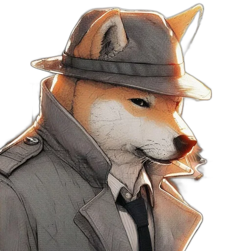 hat, staff, jacket, mask, watercolor, concept art, comic book art, cyberpunk transparent PNG cut-out