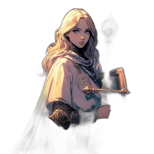 staff, sword, weapon, face, concept art, fantasy art, comic book art, pixel art transparent PNG cut-out