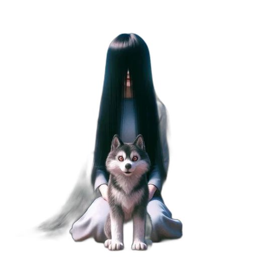 creature, animal, hair, staff, concept art, anime, fantasy art, pixel art transparent PNG cut-out