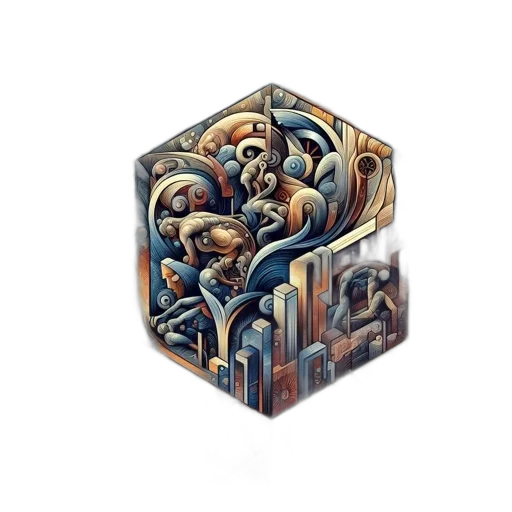 furniture, jewelry, mask, face, fantasy art, concept art, 3d render, pixel art transparent PNG cut-out