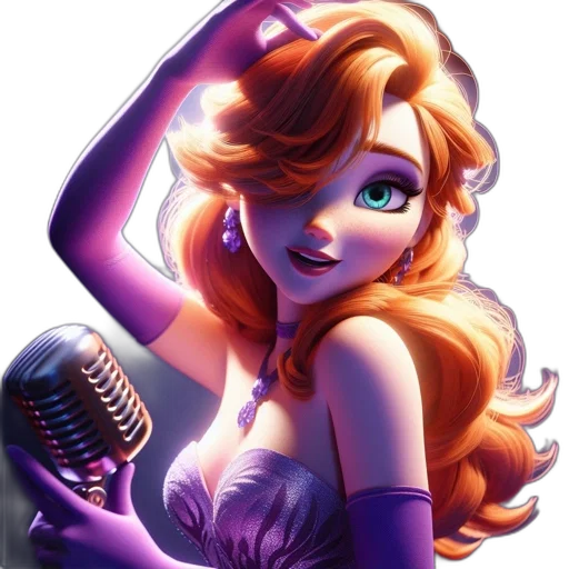 staff, cartoon, concept art, comic book art, fantasy art, neon lights, animated, woman transparent PNG cut-out