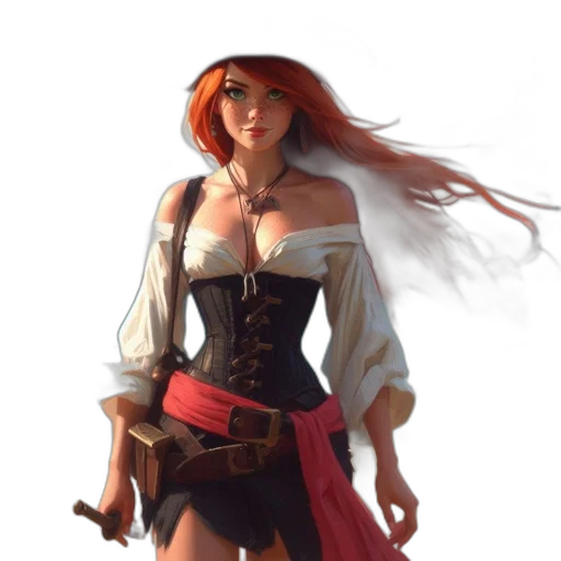 sword, staff, dress, fantasy art, concept art, comic book art, pixel art, red transparent PNG cut-out