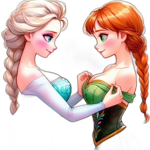 dress, crown, jewelry, fantasy art, concept art, pixel art, cartoon, snow transparent PNG cut-out