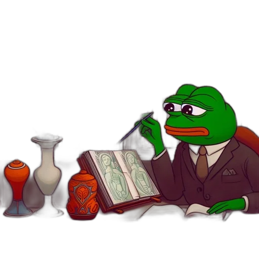 furniture, fire, stylized, image, pepe, frog, green, amphibian transparent PNG cut-out