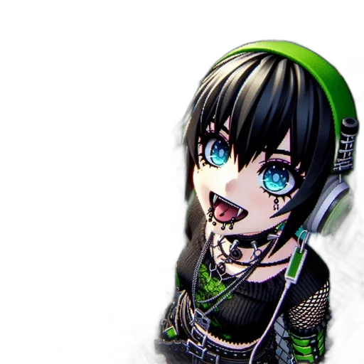jewelry, face, mask, staff, pixel art, 3d render, anime, cyberpunk transparent PNG cut-out