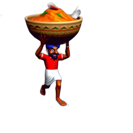hat, food, staff, animal, 3d render, concept art, pixel art, gaming transparent PNG cut-out