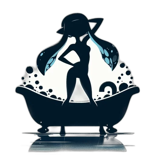 staff, jewelry, concept art, pixel art, fantasy art, anime, underwater, monochrome transparent PNG cut-out