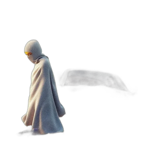 mask, sword, creature, robot, concept art, watercolor, fantasy art, pixel art transparent PNG cut-out