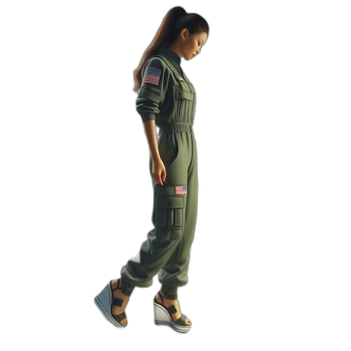 jacket, cyberpunk, concept art, 3d render, outer space, green, inside, plant-filled transparent PNG cut-out