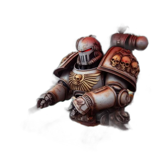 robot, staff, weapon, concept art, fantasy art, 3d render, watercolor, outdoor transparent PNG cut-out