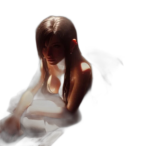 dress, face, mask, hair, photorealistic, oil painting, concept art, watercolor transparent PNG cut-out