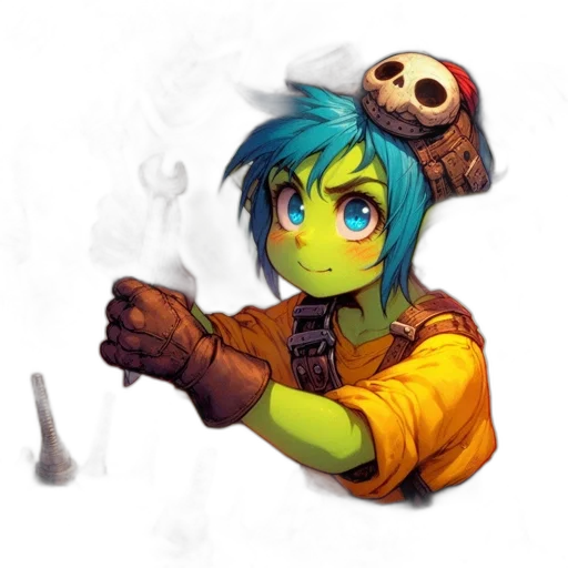 staff, weapon, face, mask, concept art, fantasy art, pixel art, comic book art transparent PNG cut-out