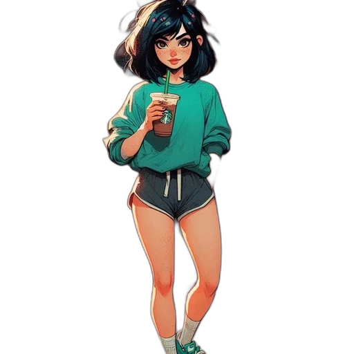 jacket, dress, staff, bottle, concept art, pixel art, comic book art, fantasy art transparent PNG cut-out