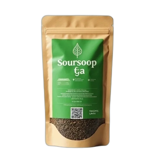 bag, loose-leaf, tea, green, label, featuring, brand, name transparent PNG cut-out