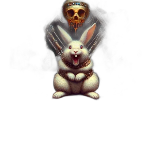 mask, creature, animal, face, pixel art, concept art, fantasy art, 3d render transparent PNG cut-out