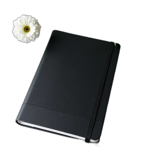 jewelry, flower, weapon, photorealistic, monochrome, black, textured, notebook transparent PNG cut-out