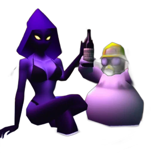 robot, bottle, concept art, 3d render, pixel art, cyberpunk, outer space, two transparent PNG cut-out