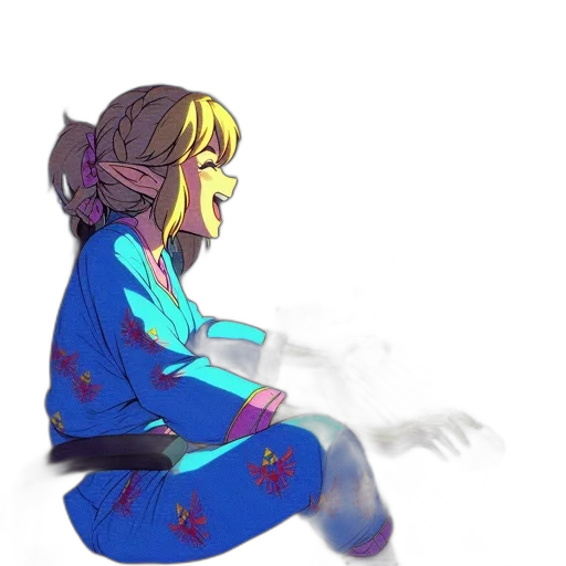 dress, mask, creature, staff, concept art, pixel art, watercolor, vaporwave transparent PNG cut-out