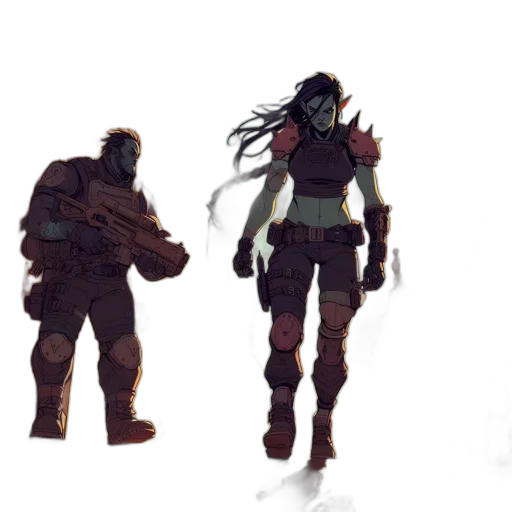 concept art, fantasy art, pixel art, comic book art, fog, outer space, underwater, fire transparent PNG cut-out