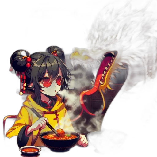 dragon, staff, weapon, fantasy art, anime, pixel art, concept art, fire transparent PNG cut-out