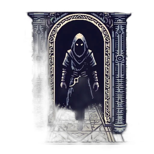 sword, mask, staff, weapon, concept art, fantasy art, pixel art, comic book art transparent PNG cut-out