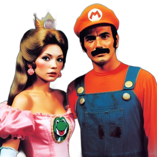 dress, mask, crown, concept art, two, people, dressed, iconic transparent PNG cut-out