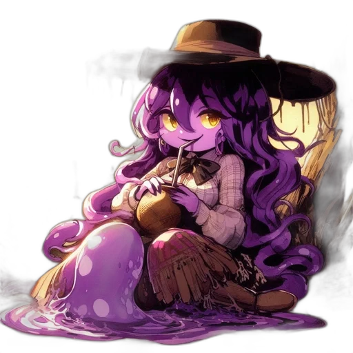 hat, creature, mask, staff, pixel art, concept art, watercolor, fantasy art transparent PNG cut-out