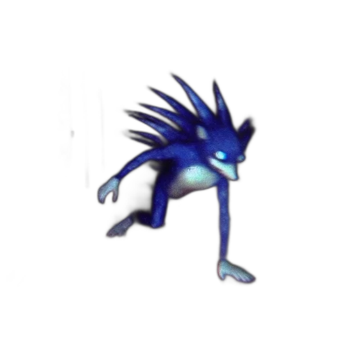 creature, dragon, animal, hair, concept art, 3d render, vaporwave, pixel art transparent PNG cut-out